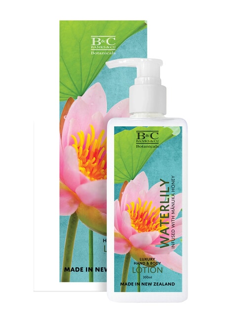 Banks & Co Waterlily Luxury Hand and Body Lotion, 300ml product photo