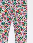 Mac & Ellie Bright Floral Full-Length Legging, Navy product photo View 02 S