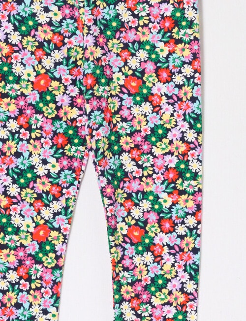 Mac & Ellie Bright Floral Full-Length Legging, Navy product photo View 02 L