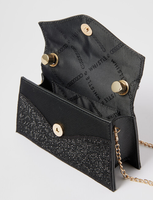 Whistle Accessories Luna Crossbody Bag, Black product photo View 06 L