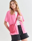 Zest Maisie Crossbody Bag, Pink product photo View 05 S