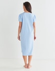 Ruby & Bloom Spot Cap Sleeve Cotton Nightie, Pale Blue, 10-26 product photo View 02 S
