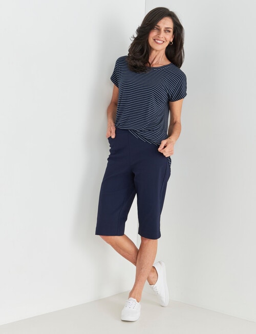 Ella J Bengaline Shorts, Navy - Shorts
