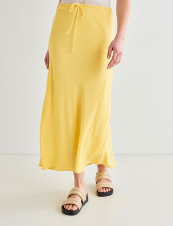 Mineral Ivy Drawstring Skirt, Lemon Drop product photo