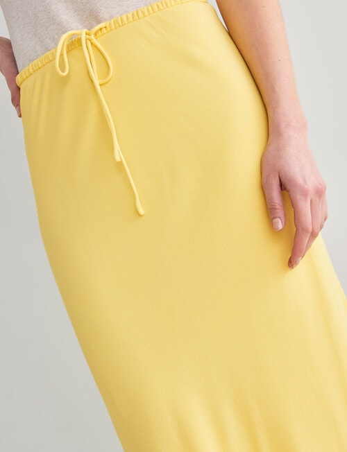 Mineral Ivy Drawstring Skirt, Lemon Drop product photo View 04 L
