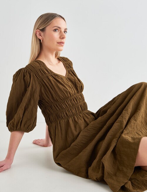 Mineral Gigi Long Dress, Fennel product photo