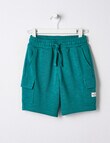 Mac & Ellie Knit Cargo Short, Green product photo