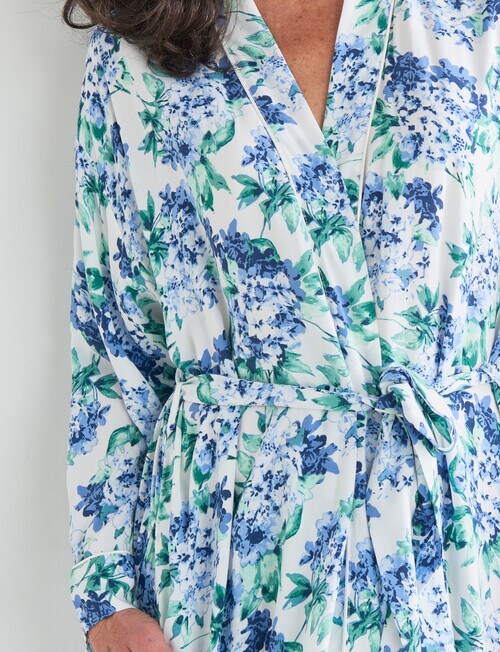 Ruby & Bloom Hydrangea Robe, Blue, 1020 Robes