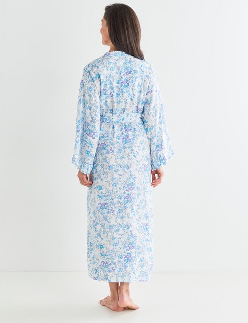 Ruby & Bloom Multi Print Robe, Blue, 10-26 product photo View 02 L