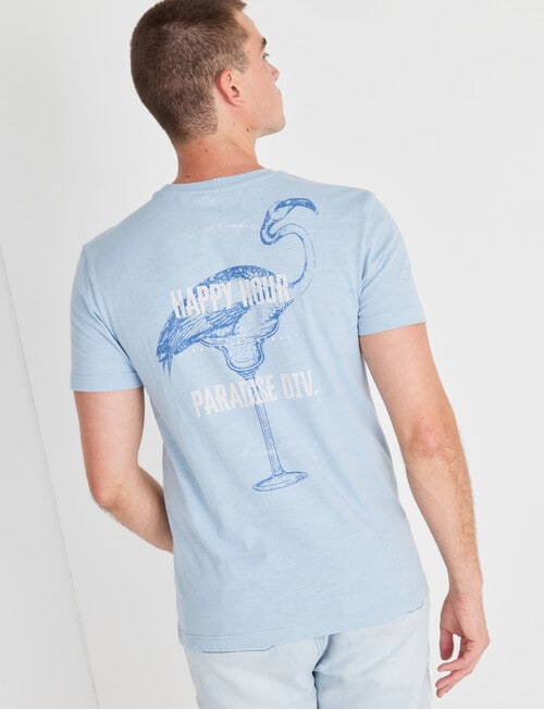 Tarnish Summer Paradise Tee, Ice Blue product photo View 02 L