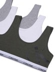 Calvin Klein Crop Top, 3-Pack, Thyme, White & Grey, S-XL product photo View 03 S