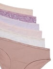Calvin Klein Cotton Hipster Brief, 6-Pack, Purple, 10-16 product photo View 03 S
