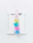 Mac & Ellie Rainbow Butterflies Hair Claw Clips, 5-Piece, Blue product photo View 02 S