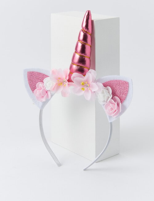 Mac & Ellie Unicorn Headband, Pink product photo