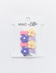 Mac & Ellie Daisy Claw Clip, 4-Piece, Pink & Purple product photo View 02 S