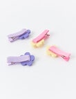 Mac & Ellie Daisy Claw Clip, 4-Piece, Pink & Purple product photo View 03 S