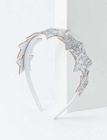 Mac & Ellie Star Headband, Silver product photo