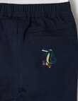 Teeny Weeny Christmas Party Woven Pant, Navy product photo View 02 S