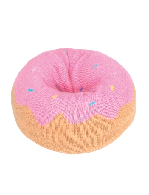 Eat My Socks Strawberry Donut Sock, Pink product photo View 03 L
