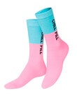 Eat My Socks Chill Pill Sock, Blue & Pink product photo View 02 S
