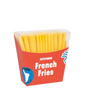 Eat My Socks French Fries Sock, White product photo