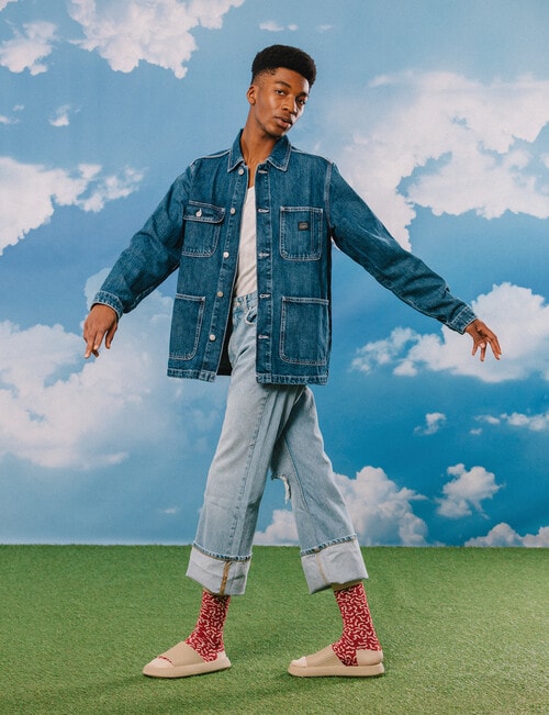 Eat My Socks Supreme Salami Sock, Red product photo View 04 L