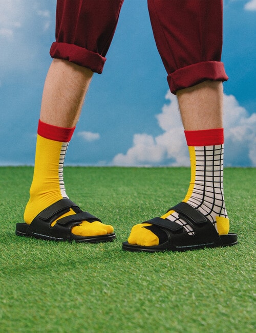 Eat My Socks French Fries Sock, White product photo View 03 L