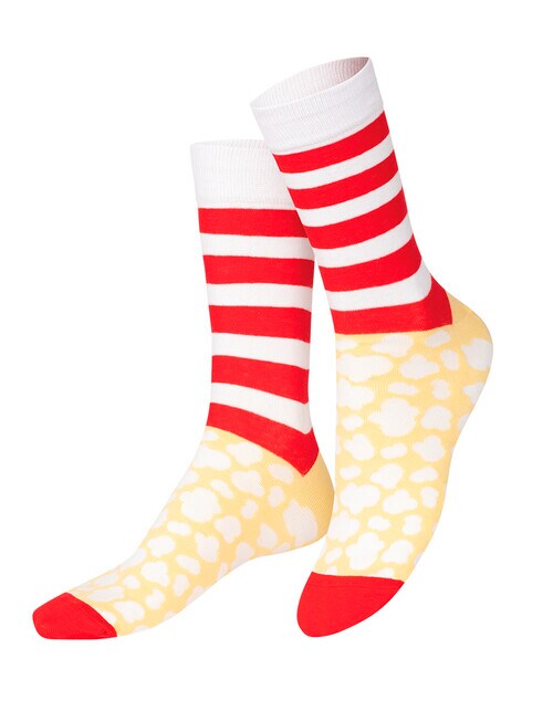 Eat My Socks Popcorn Sock, Red product photo View 02 L