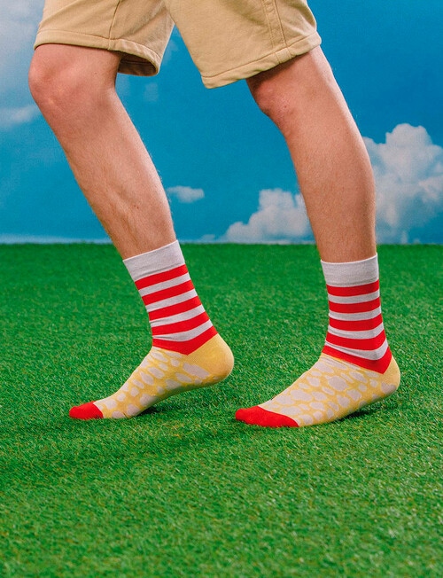 Eat My Socks Popcorn Sock, Red product photo View 03 L