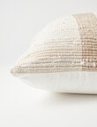 M&Co Obispo Woven Cushion, Taupe product photo View 03 S