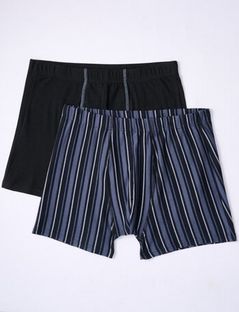 Chisel Vertical Stripe Trunk, 2-Pack, Black & Grey product photo