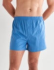 Chisel Woven Cotton Boxer, Blue, Sky & White, 2-Pack product photo View 02 S