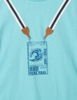 Mac & Ellie Surf Pass Short Sleeve Tee, Lake product photo View 02 S