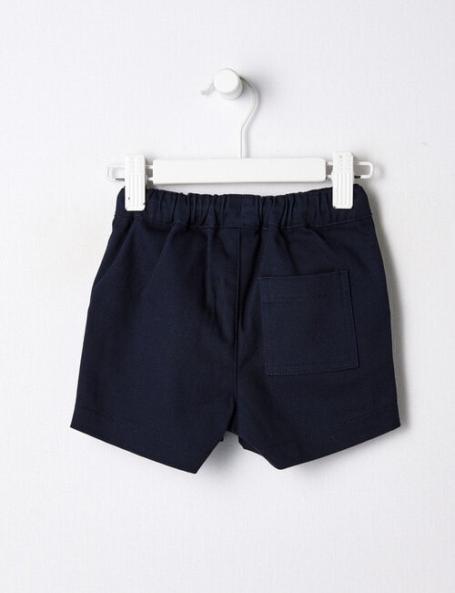 Teeny Weeny Skater Alligator Woven Short, Navy product photo View 02 L