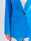 Whistle Long Sleeve City Blazer, Azure product photo View 06 S