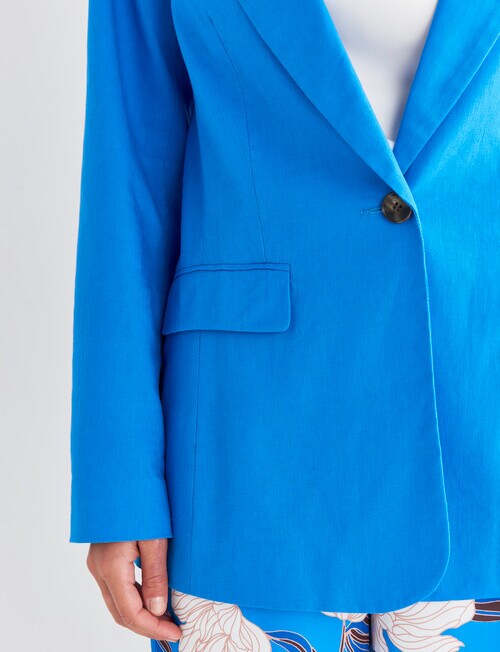 Whistle Long Sleeve City Blazer, Azure product photo View 06 L