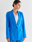 Whistle Long Sleeve City Blazer, Azure product photo View 08 S