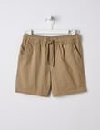 Mac & Ellie Pull On Chino Short, Taupe product photo