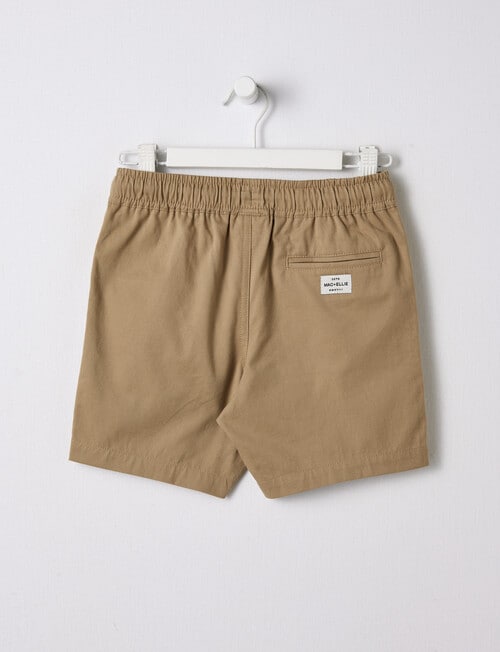 Mac & Ellie Pull On Chino Short, Taupe product photo View 02 L