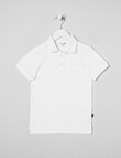 Mac & Ellie Short Sleeve Polo Shirt, White product photo