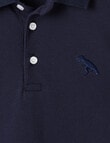 Mac & Ellie Short Sleeve Polo, Navy product photo View 02 S