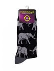 Mitch Dowd Elephants Crew Socks, Black product photo View 02 S