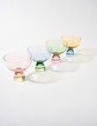 Salt&Pepper Duet Dessert Bowl, Set of 4, Pink, Blue, Green & Orange product photo View 02 S