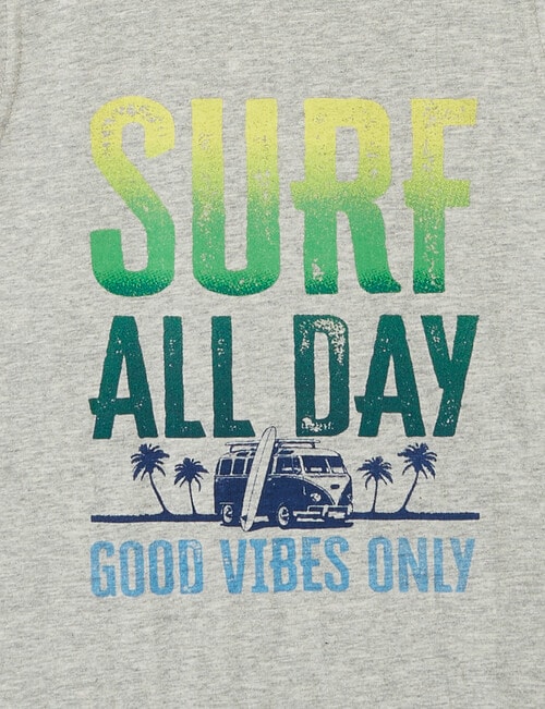 Mac & Ellie Surf All Day Tank, Grey Marle product photo View 03 L