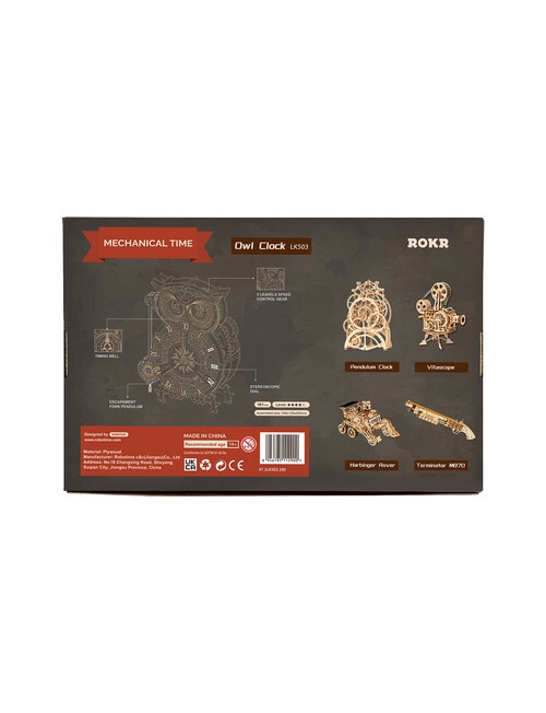 DIY Kits Miniature Kit, Owl Clock product photo View 02 L