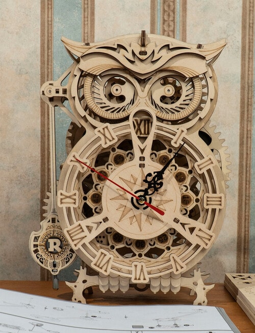 DIY Kits Miniature Kit, Owl Clock product photo View 04 L