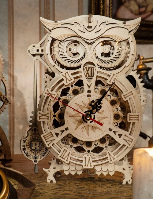 DIY Kits Miniature Kit, Owl Clock - Arts & Crafts