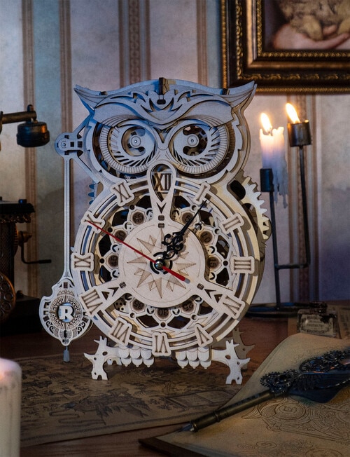 DIY Kits Miniature Kit, Owl Clock product photo View 06 L