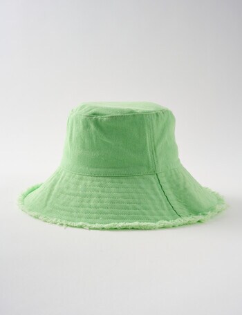 Switch Frayed Edge Bucket Hat, Lime product photo