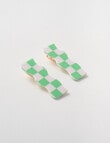 Switch Wavy Hair Slider, 2-Piece, Green product photo